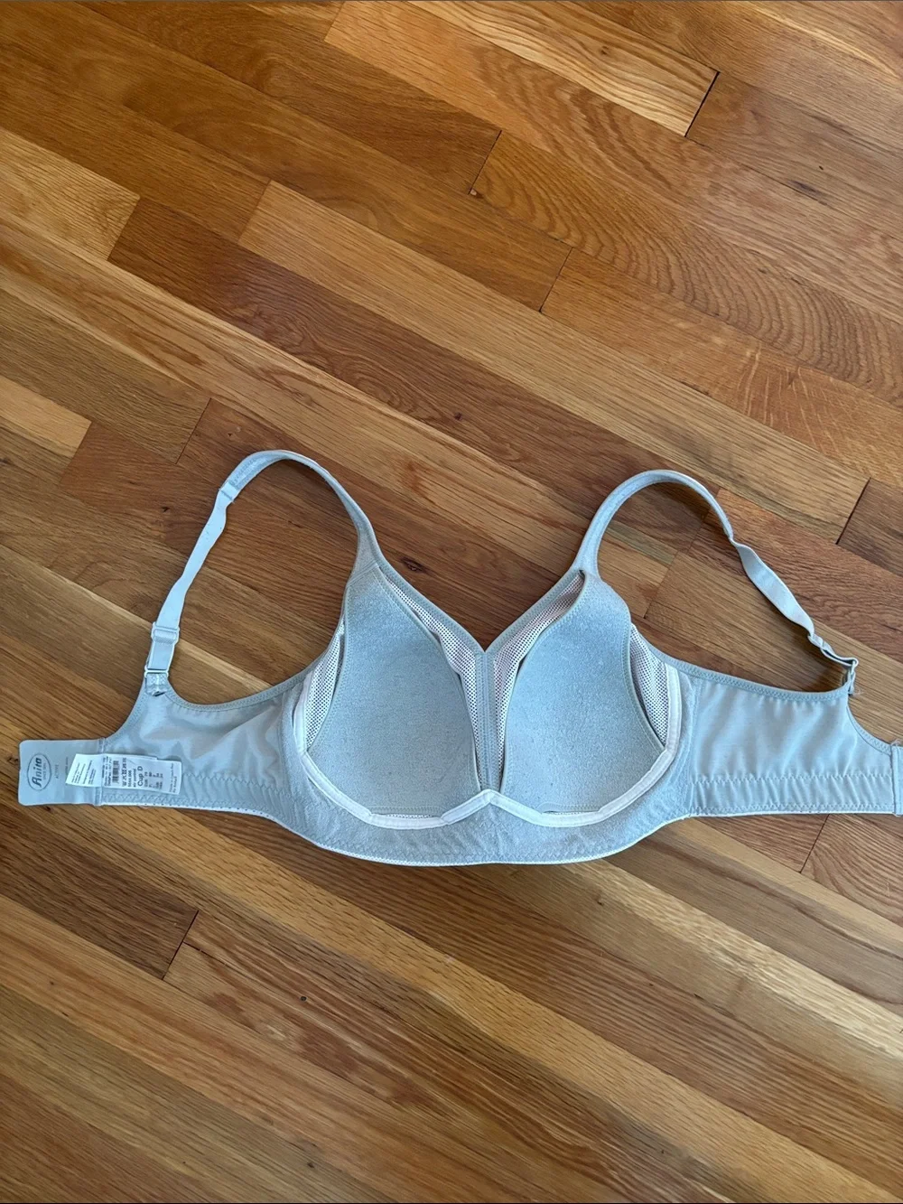 Anita Light Gray Wireless Mesh Sports Bra